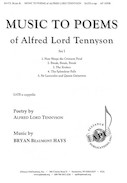 Cover for Music to Poems of Alfred Lord Tennyson : Alliance Series by Hal Leonard