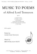 Cover for Music to Poems of Alfred Lord Tennyson : Alliance Series by Hal Leonard
