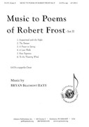 Cover for Music to Poems of Robert Frost : Alliance Series by Hal Leonard
