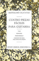 Cover for Calatayud Cuatro Piezas Faciles Para Guitarra : Music Sales America by Hal Leonard