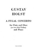 Cover for Fugal Concerto Op. 40, No. 2 : Music Sales America by Hal Leonard