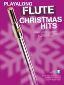 Cover for Playalong Flute Christmas Hits : Instrumental Folio by Hal Leonard