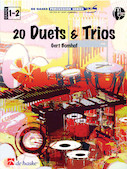 Cover for Twenty Duets and Trios Percussion Ensemble : De Haske Play-Along Book by Hal Leonard
