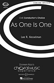 Cover for As One Is One : Conductor's Choice by Hal Leonard
