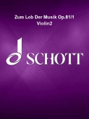 Cover for Zum Lob Der Musik Op.81/1 Violin2 : Schott by Hal Leonard