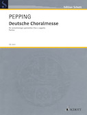 Cover for Deutsche Choral Messe Choral Score : Schott by Hal Leonard