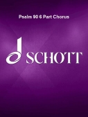 Cover for Psalm 90 6 Part Chorus : Schott by Hal Leonard