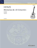Cover for Memorias De El Cimarron : Schott by Hal Leonard