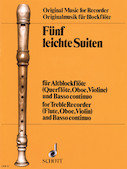 Cover for 5 Easy Suites from the Baroque : Schott by Hal Leonard
