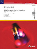 Cover for 30 Characteristic Studies : Brass by Hal Leonard
