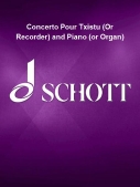Cover for Concerto Pour Txistu (Or Recorder) and Piano (or Organ) : Woodwind Solo by Hal Leonard