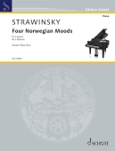 Cover for Four Norwegian Moods : Piano Duet by Hal Leonard