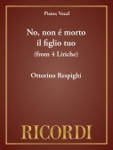 Cover for No, non &eacute; morto il figlio tuo (from <i>4 Liriche</i>) : Vocal Solo by Hal Leonard