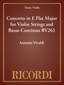 Cover for Concerto in E Flat Major for Violin Strings and Basso Continuo RV261 : String Solo by Hal Leonard