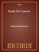Cover for Etude De Concert : Piano Solo by Hal Leonard