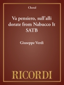 Cover for Va pensiero, sull'alli dorate from Nabucco It SATB : Choral Large Works by Hal Leonard