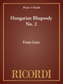 Cover for Hungarian Rhapsody No. 2 : Piano Duet by Hal Leonard