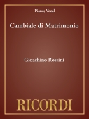 Cover for Cambiale di Matrimonio : Vocal Score by Hal Leonard