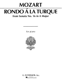 Cover for Rondo à la Turque (from Sonata in A Major K331) : Piano Solo by Hal Leonard