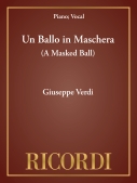 Cover for Un Ballo in Maschera (A Masked Ball) : Opera by Hal Leonard