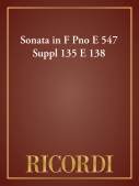 Cover for Sonata in F Pno E 547 Suppl 135 E 138 : Piano Large Works by Hal Leonard