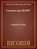Cover for Laetatus sum RV607 : Study Score by Hal Leonard