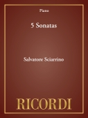 Cover for 5 Sonatas : Piano by Hal Leonard