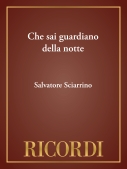Cover for Che sai guardiano della notte : Study Score by Hal Leonard