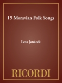 Cover for 15 Moravian Folk Songs : Ricordi London by Hal Leonard
