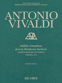 Cover for Juditha Triumphans Devicta Holofernis Barbarie RV 644 : Vocal by Hal Leonard
