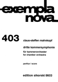 Cover for Chamber Symphony No. 3 : Ensemble by Hal Leonard
