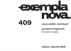 Cover for Prospero-fragmente : Piano by Hal Leonard