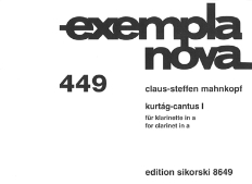 Cover for Kurt&aacute;g - Cantus I : Woodwind by Hal Leonard