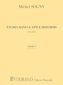 Cover for Études dans le style Hongrois (Etudes in Hungarian Style) : Editions Durand by Hal Leonard