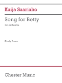 Cover for Song for Betty : Study Score by Hal Leonard