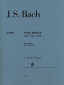 Cover for Six Partitas BWV 825-830 Revised Edition : Henle Music Folios by Hal Leonard