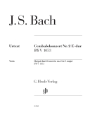 Cover for Harpsichord Concerto No. 2 E Major BWV 1053 : Henle Music Folios by Hal Leonard