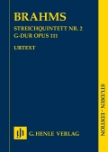 Cover for String Quintet No. 2, Op. 111 in G Major : Henle Music Folios by Hal Leonard